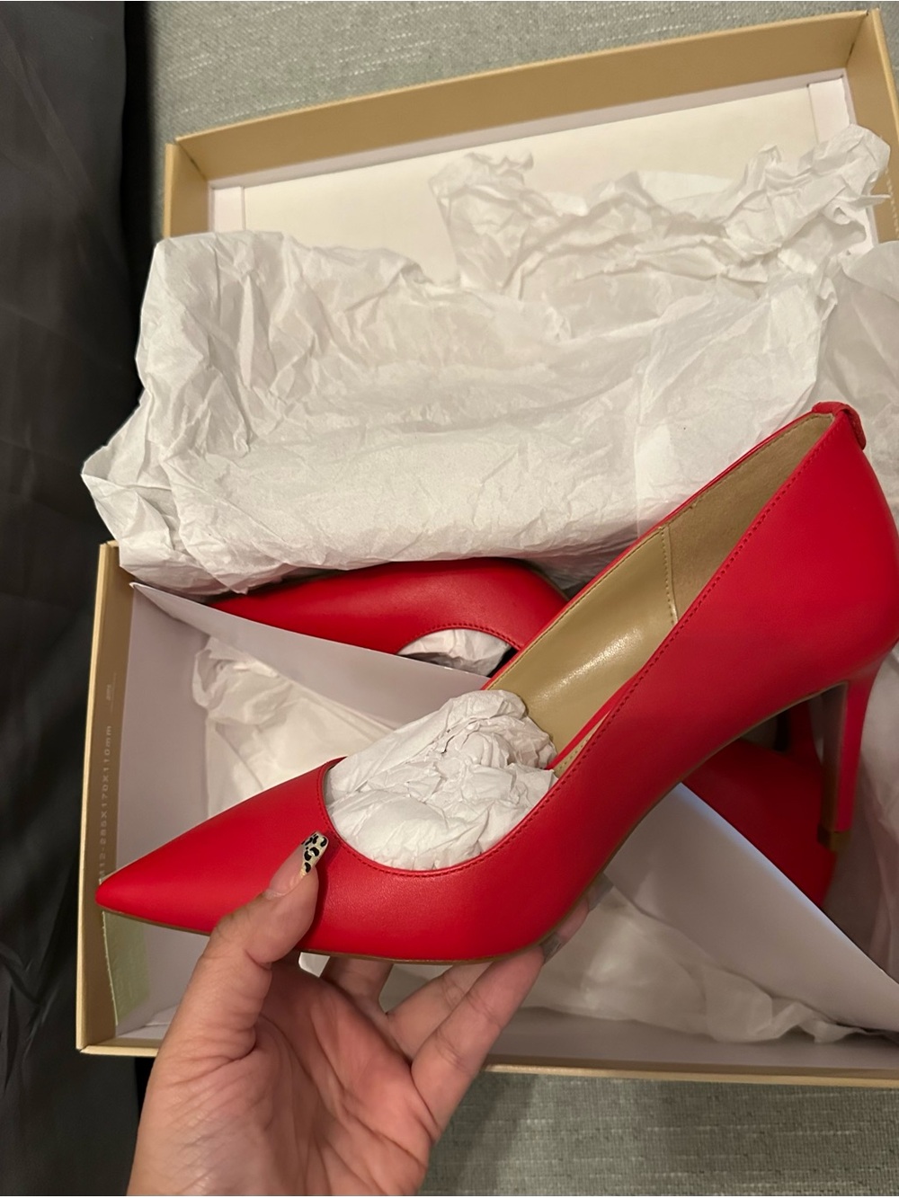 Michael Kors Red Pointed-Toe Stiletto Pumps